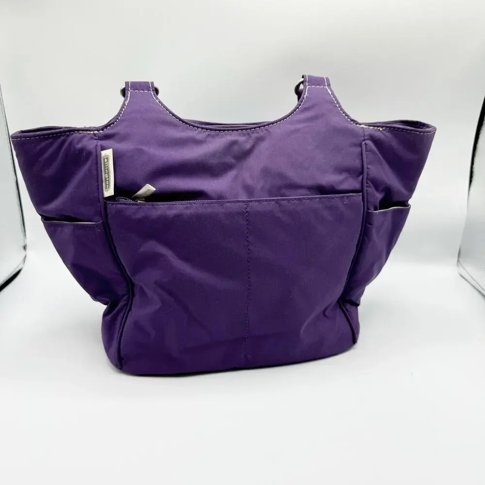 Ellington Purple Shoulder Bag Travel Bag Double Straps Nylon